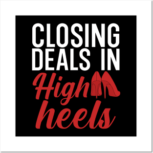 Closing deals in high heels Posters and Art